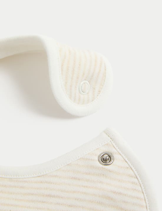 Lot de 5 bavoirs 100 % coton avec imprimé