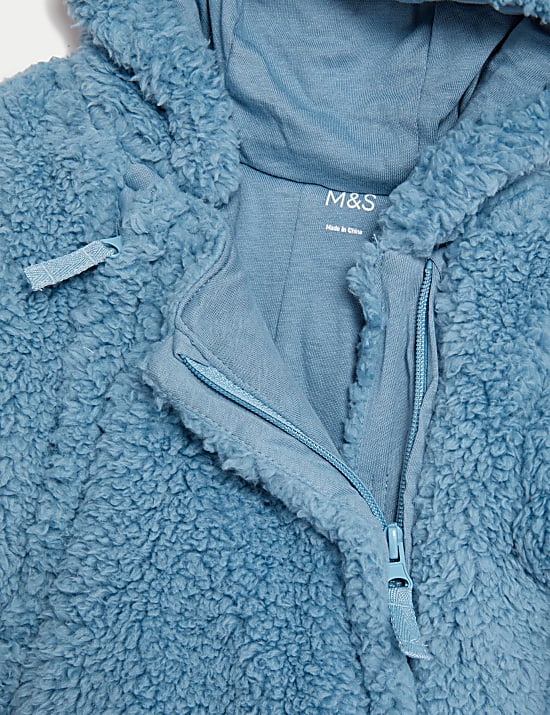 Borg Hooded Pramsuit (0-1 Yrs)