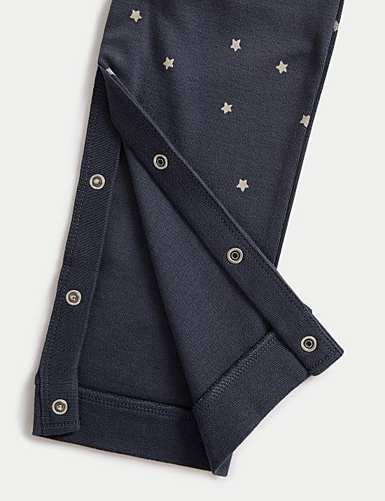 2pk Adaptive Pure Cotton Star Sleepsuits (3-16 Yrs)