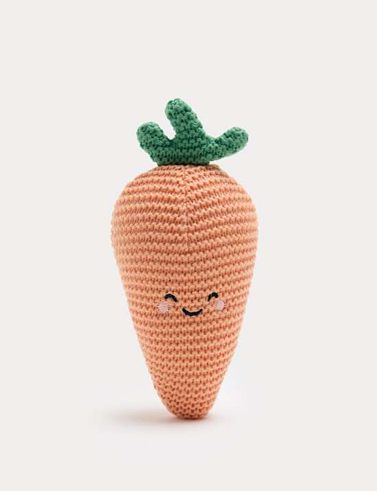 Jouet carotte en crochet