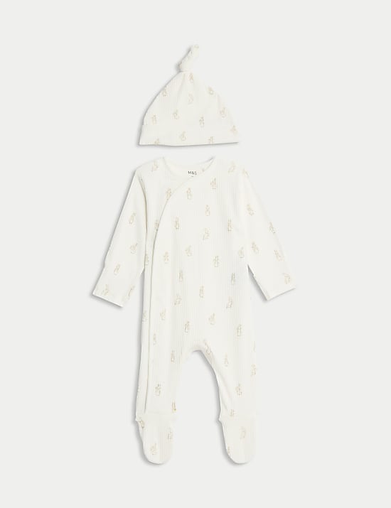 2pc Peter Rabbit™ Sleepsuit and Hat (7lbs-1 Yrs)