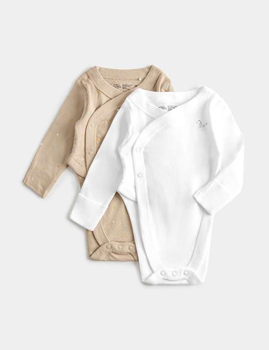Lot de 2 bodys 100 % coton pour dysplasie de la hanche (3,2 kg-1 an)