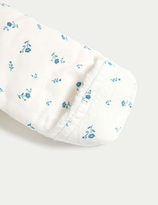 Cord Floral Pramsuit (0-12 Mths)