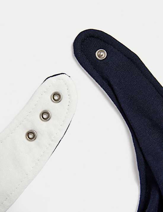 Lot de 3 bavoirs style bandana adaptés coupe large