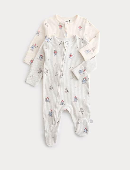 Śpioszki Paddington™ z przewagą bawełny (3 kg – 3 lata), 2 pary