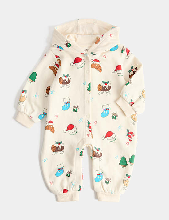 Christmas Print All in One Outfit (Newborn-3 Yrs)