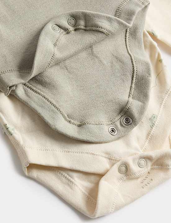 Lot de 7 bodys 100 % coton imprim&eacute; grenouille (jusqu'au 3 ans)