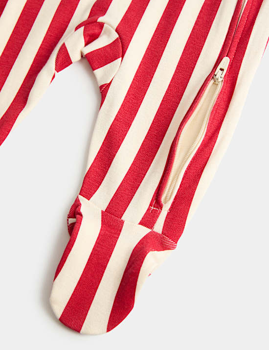 3 Pack Christmas Sleepsuits (0-12 Mths)