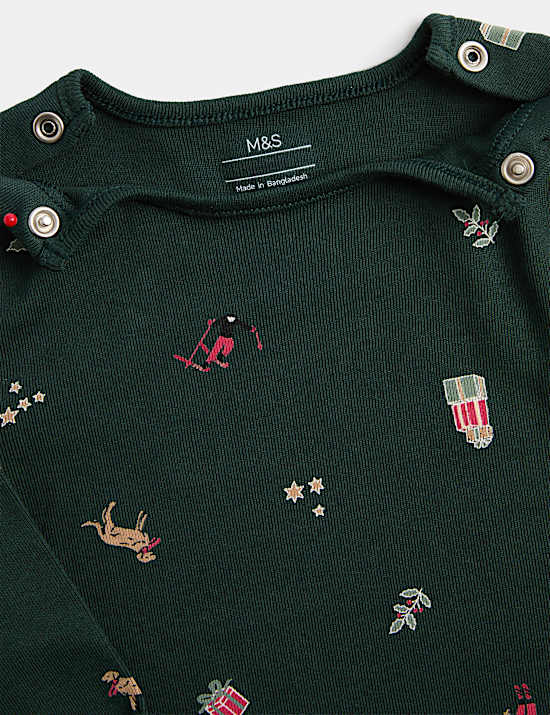 Baju Tidur Motif Natal (0-3 Tahun)