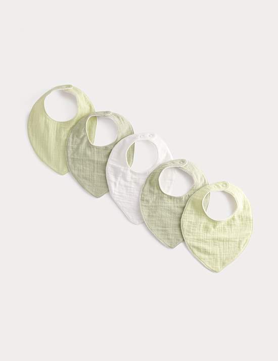 3 Pack Pure Cotton Bibs