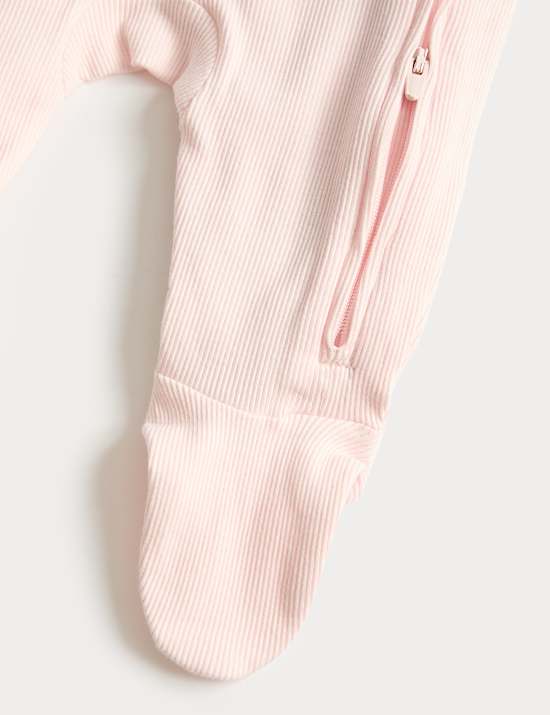 3 Pack Cotton Rich Sleepsuits (6&frac12;lbs-3 Yrs)