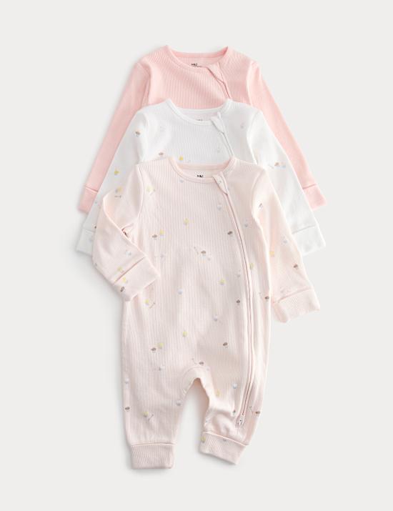 Lot de 3 dors-bien en coton (3,2 kg-3 ans)