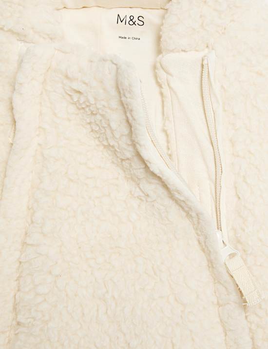 Borg Zip Pramsuit (0-12 Mths)