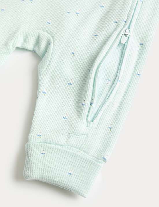 3 Pack Pure Cotton Nautical Sleepsuits  (6&frac12;lbs-3 Yrs)