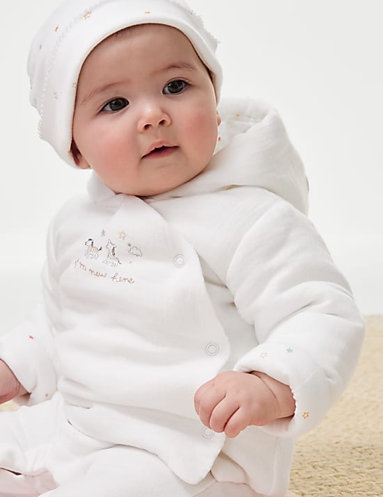 Pure Cotton Animal Hooded Jacket (7lbs-1 Yrs)