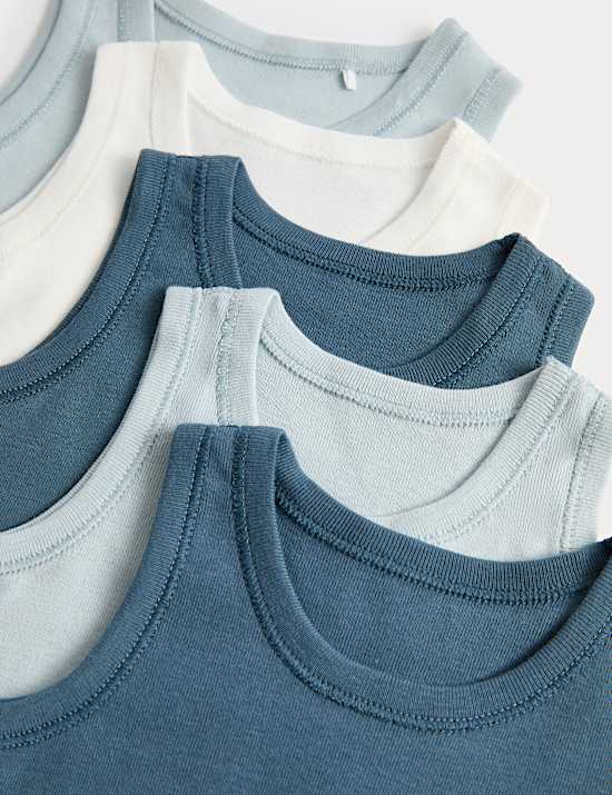 5 Pack Pure Cotton Bodysuits (7lbs - 3 Yrs)