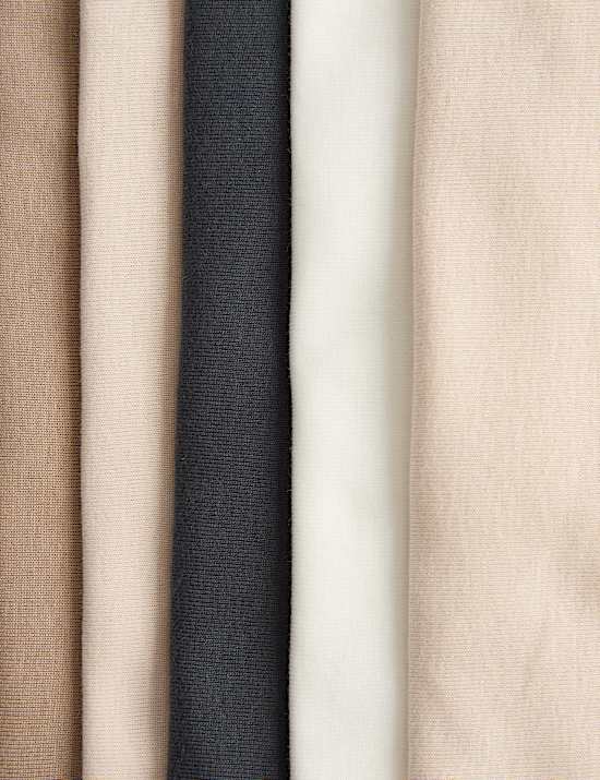 5 Pack Pure Cotton Bodysuits (7lbs - 3 Yrs)