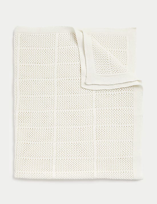 Zuiver katoenen sjaal met gaatjes