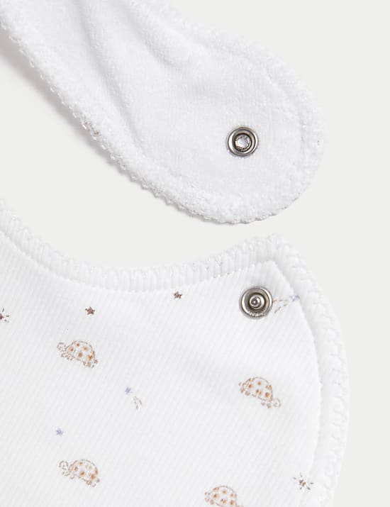 3pk Cotton Rich Slogan Bibs (0-3 Mths)