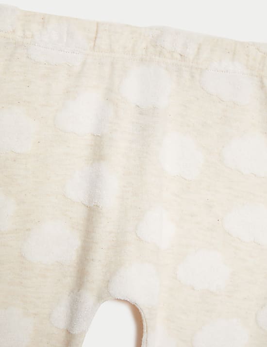 2pc Cotton Blend Textured Cloud Outfit (0-12 Mths)