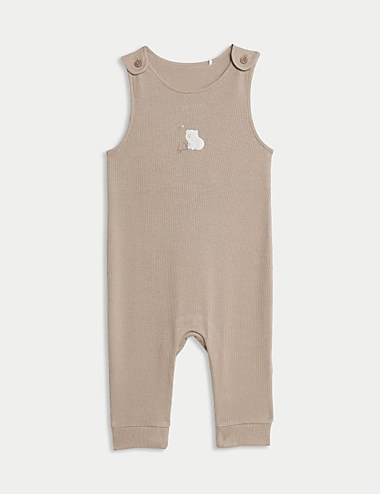 2pc Pure Cotton Dungaree Outfit (0-12 Mths)