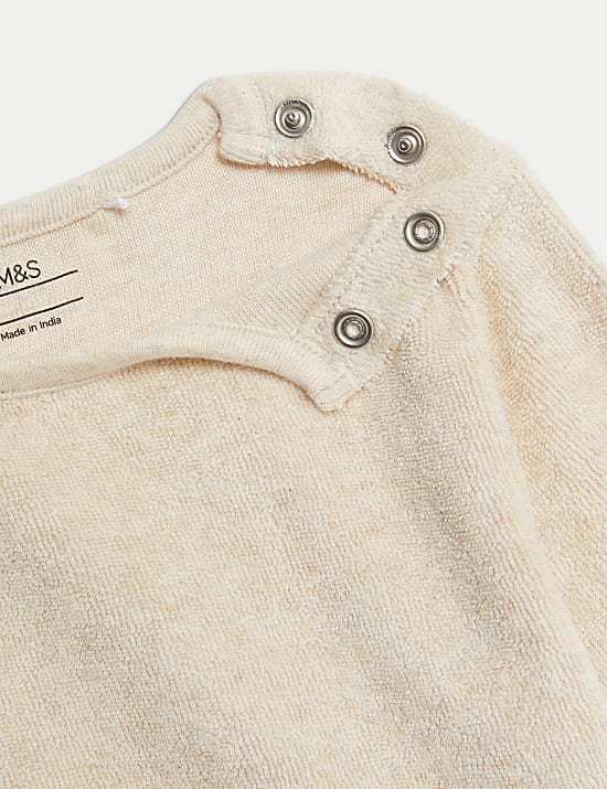 Ντε πιες σύνολο με σχέδιο σαλιάρα και υψηλή περιεκτικότητα σε βαμβάκι, 3 τεμάχια (0-3 κιλά)