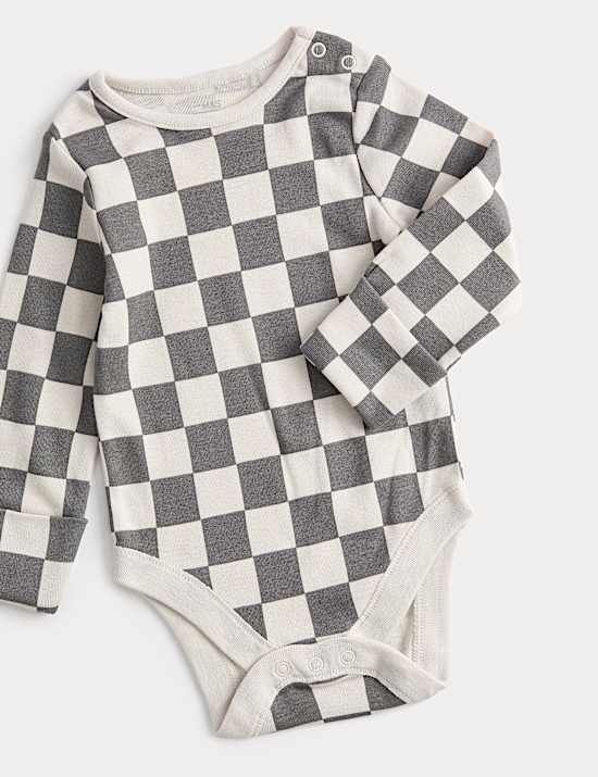 Ensemble 2 pi&egrave;ces salopette en coton &agrave; carreaux (3,2 kg-1 an)