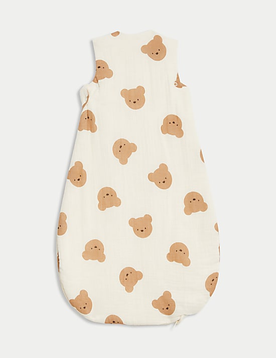 Pure Cotton Spencer Bear™ 2.5 Tog Sleeping Bag (0-3 Yrs)