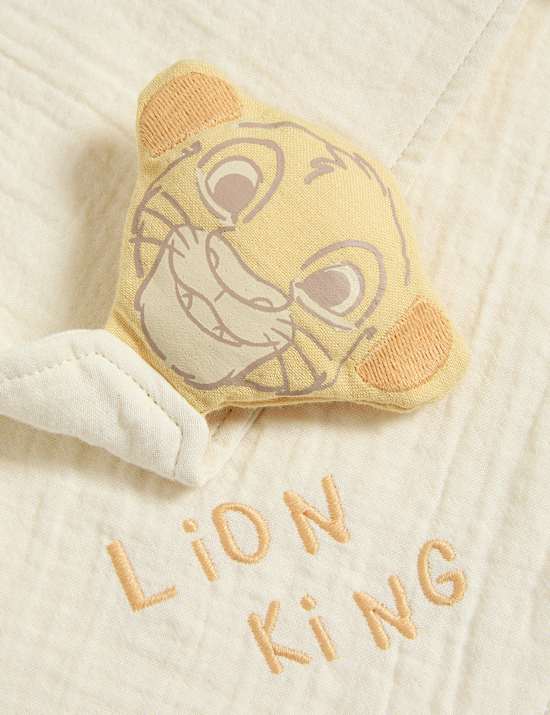 Cotton Rich Lion King&trade; Sleepsuit with Comforter (7lbs-3 Yrs)
