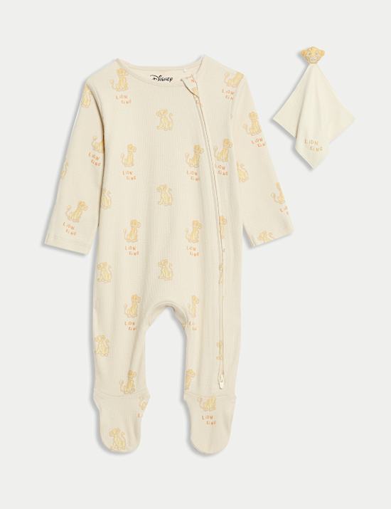 Cotton Rich Lion King™ Sleepsuit with Comforter (7lbs-3 Yrs)