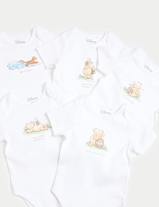 Set van 5 Winnie the Pooh™-rompertjes (0-3 jaar)