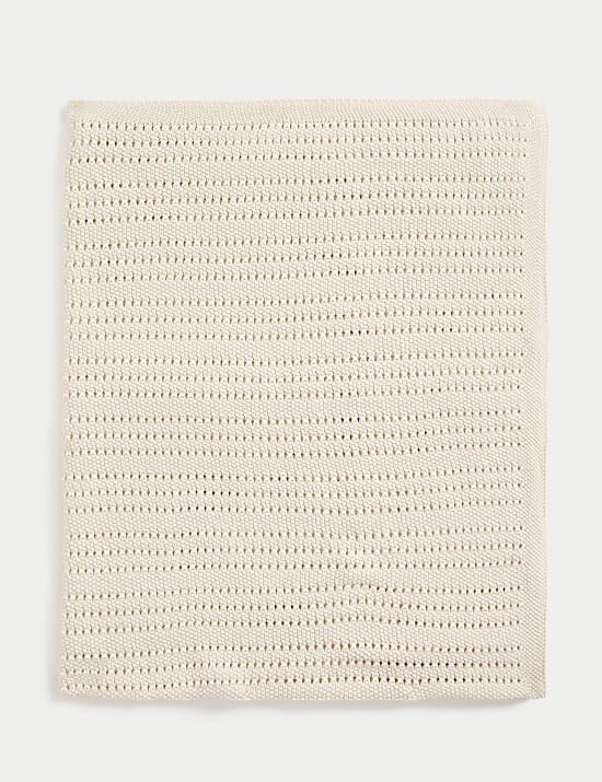 Pure Cotton Pointelle Shawl