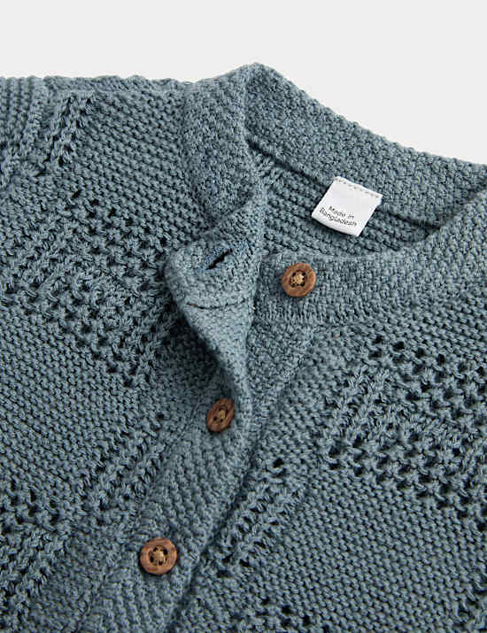 Dollshouse Blue Matinee Cardigan (7lbs-12 Mths)