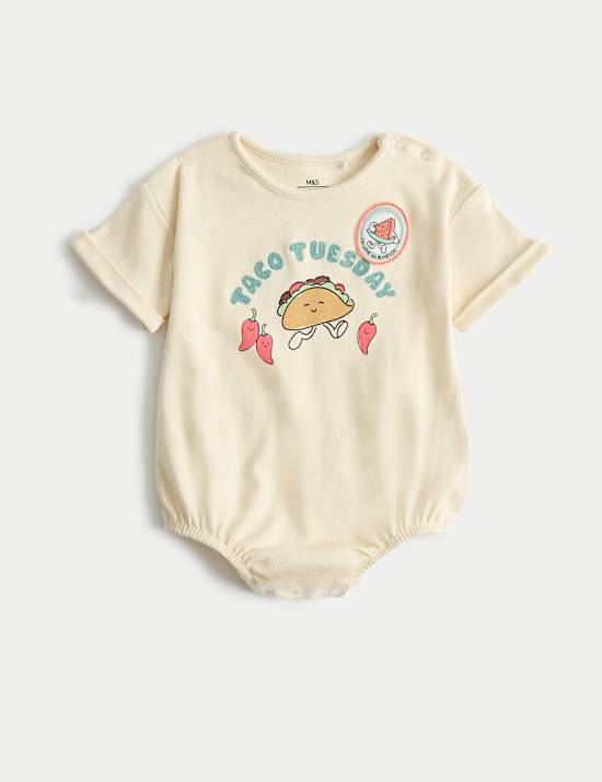 Pure Cotton Taco Tuesday Bodysuit (Newborn - 24 Months)