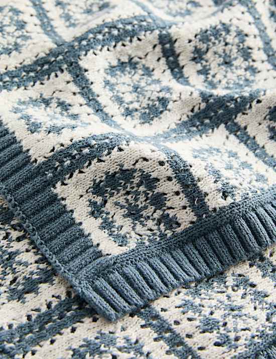 Pure Cotton Crochet Shawl