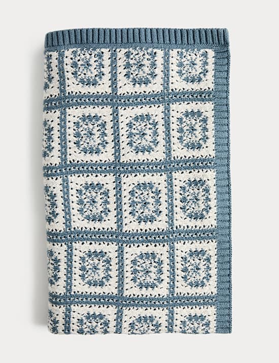 Pure Cotton Crochet Shawl