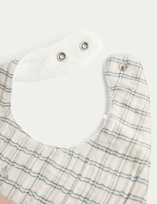 3 Pack Pure Cotton Dribble Bibs