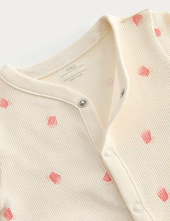 2 Piece Cotton Cinema Sleepsuit with Bib (7lbs-2 Yrs)