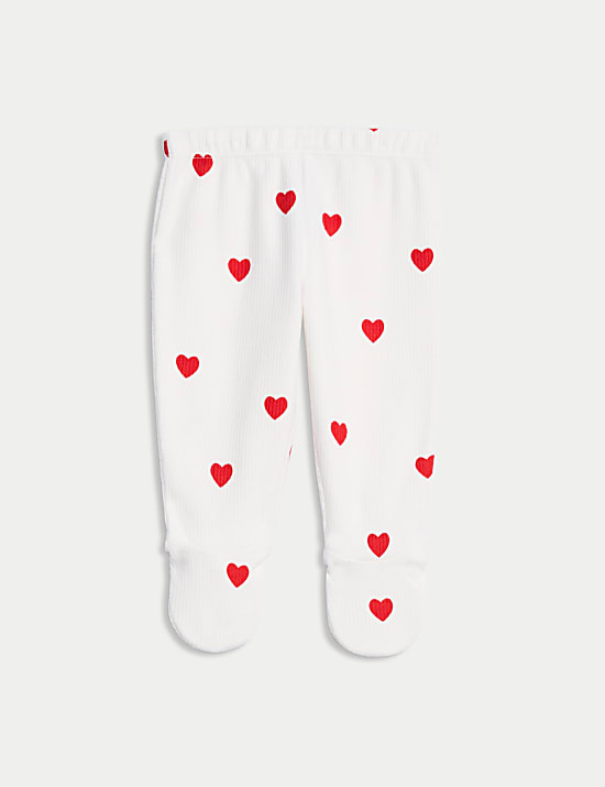 3pc Pure Cotton Heart Outfit (7lbs-12 Mths)