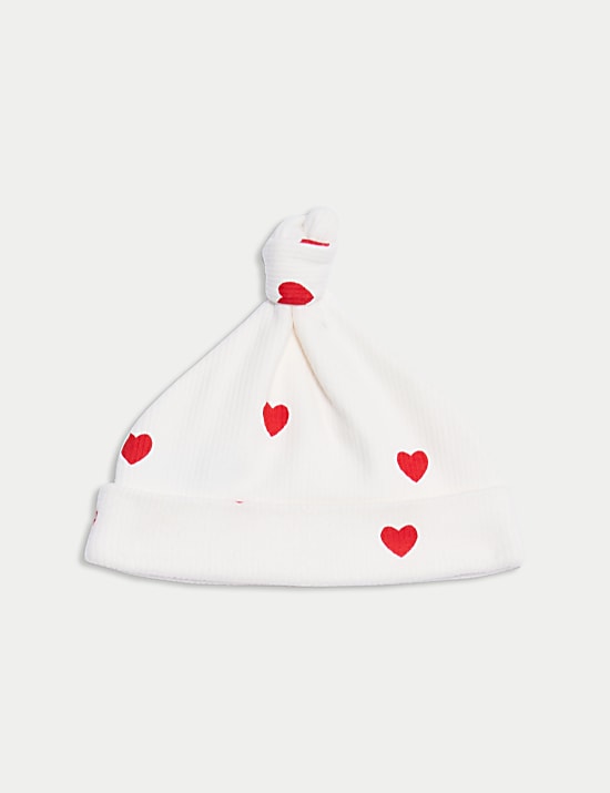 3pc Pure Cotton Heart Outfit (7lbs-12 Mths)