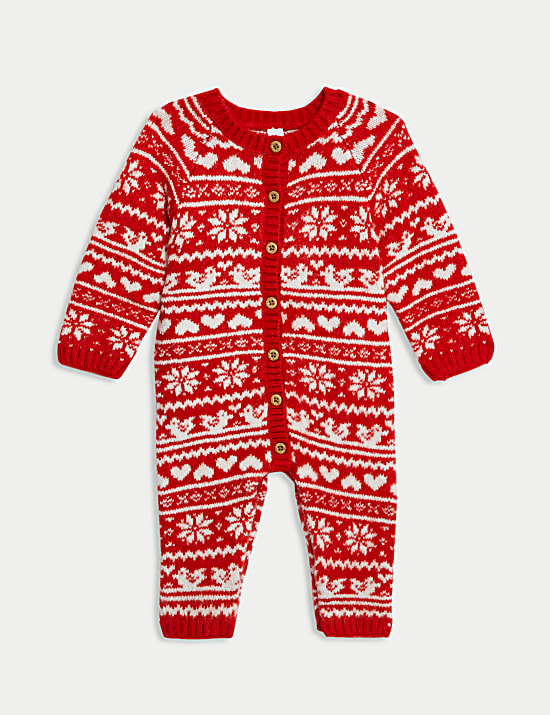 Fair Isle Christmas All in One (0-12 Mths)