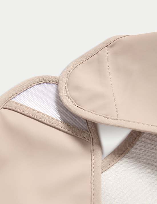 Long Sleeved Acorn Print Feeding Bib (6 Mths - 3 Yrs)