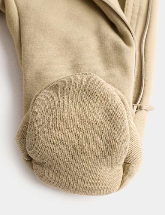 Cotton Rich Hooded Wrap Pramsuit (0-12 Mths)