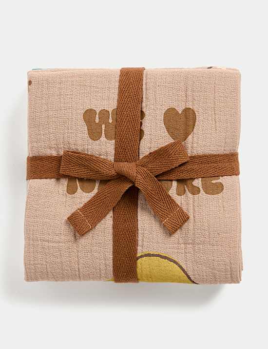 3pk Pure Cotton Muslins