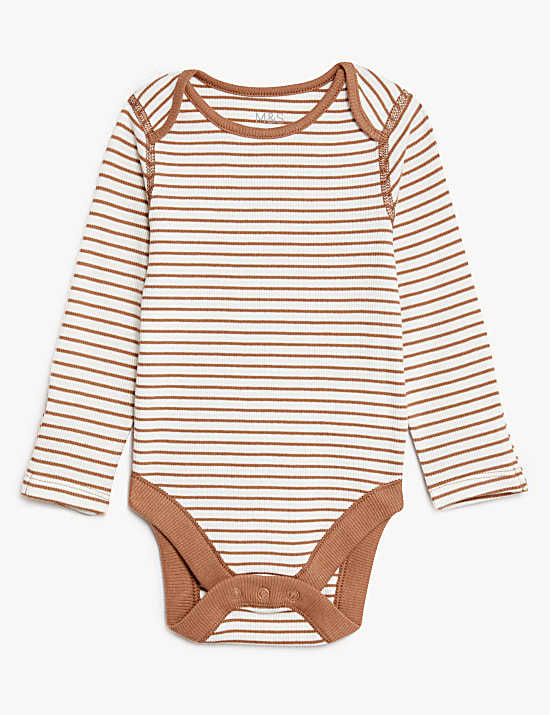 Cotton Rich Striped Bodysuit