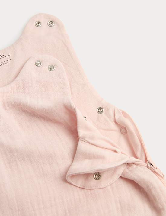 Pure Cotton Textured 1.5 Tog Sleeping Bag (0-3 Yrs)