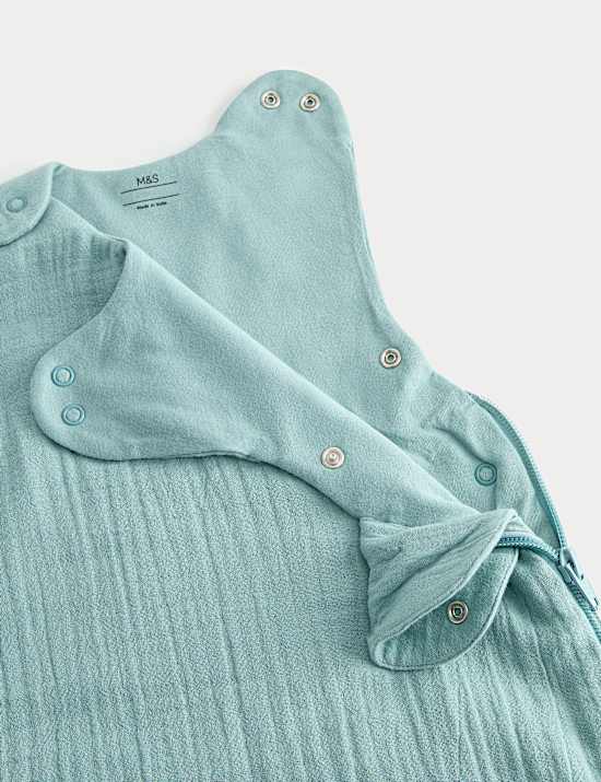 Pure Cotton Textured 1.5 Tog Sleeping Bag (0-3 Yrs)