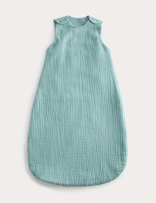 Pure Cotton Textured 1.5 Tog Sleeping Bag (0-3 Yrs)