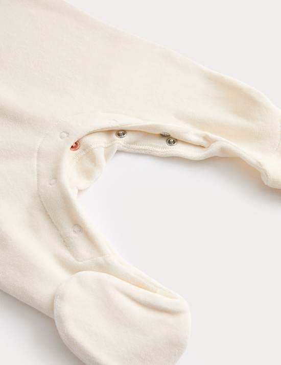 My First Christmas Velour Sleepsuit (0-12 Mths)