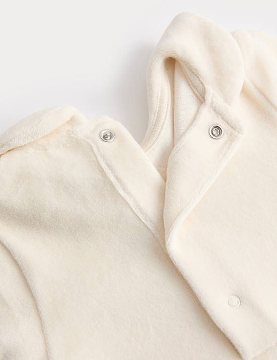 My First Christmas Velour Sleepsuit (0-12 Mths)